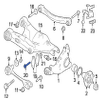 Jaguar OE - Suspension Control Arm Bolt