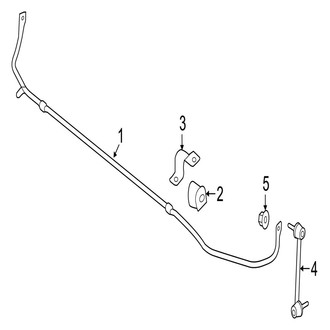 Jaguar OE - Rear Suspension - Stabilizer Bar & Components (Premium / Prestige / R-Sport / S)