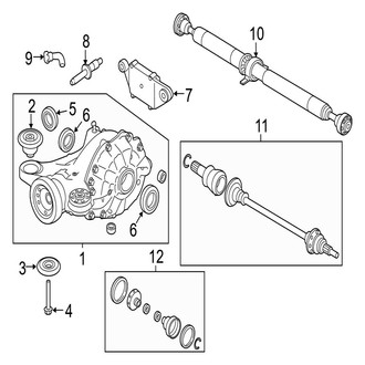 Jaguar OE - Rear Suspension - Axle & Differential (3.0L Gas)