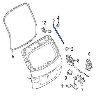 Jaguar OE - Liftgate Lift Support