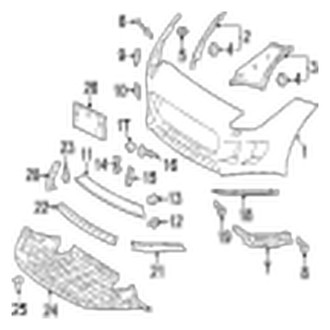 Jaguar OE - Front Bumper & Grille - Bumper & Components (Covers & Trim), (Base / Project 7 / R / S)