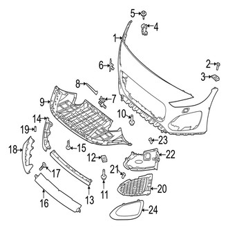Jaguar OE - Front Bumper & Grille - Bumper & Components (Covers & Trim)