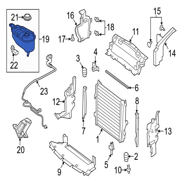 Engine Coolant Reservoir