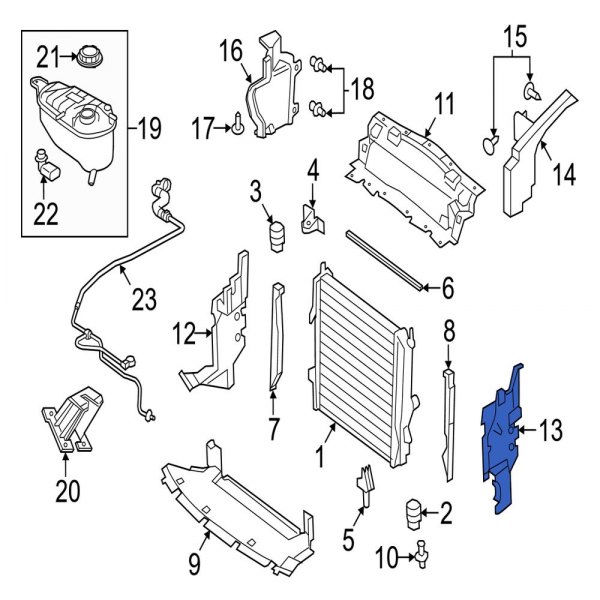Radiator Support Baffle