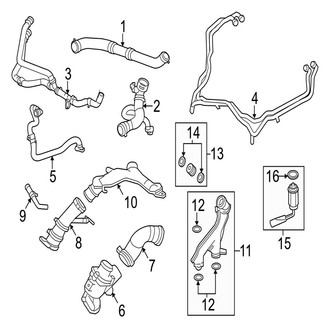 Jaguar OE - Cooling - Hoses & Pipes (To VIN K40346)