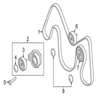 Jaguar OE - Cooling - Belts & Pulleys (Engine Drive), (R-Dynamic 2.0L)