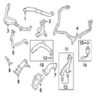 Jaguar OE - Cooling - Hoses & Pipes (From VIN K40347), (5.0L)