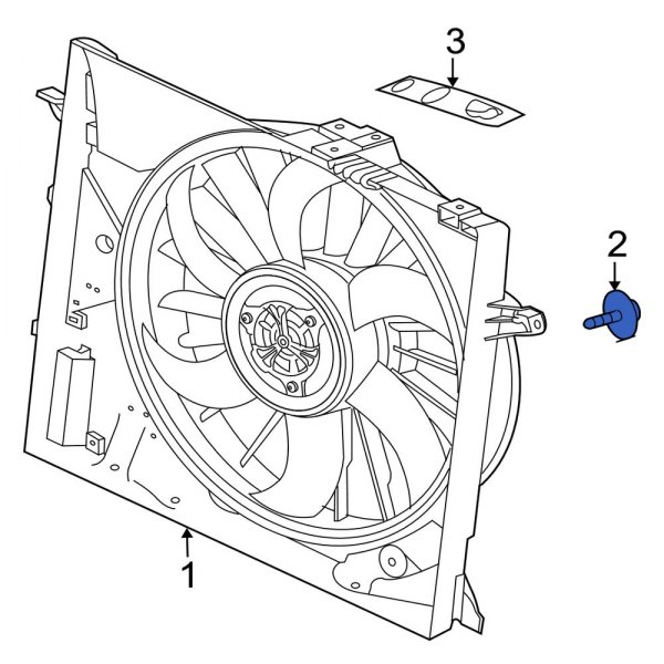 Engine Cooling Fan Shroud Bolt