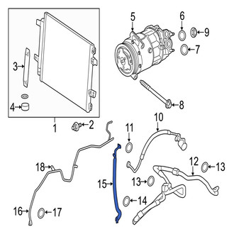Jaguar OE - A/C Refrigerant Discharge Hose
