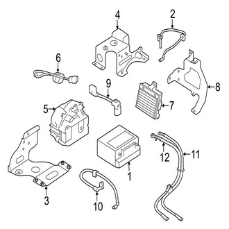 Jaguar OE - Electrical - Battery (Auxiliary, Stop/Start System, to VIN K10656), (Base / S / V8 S)