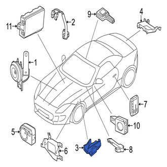 Jaguar OE - Hood Contact Switch
