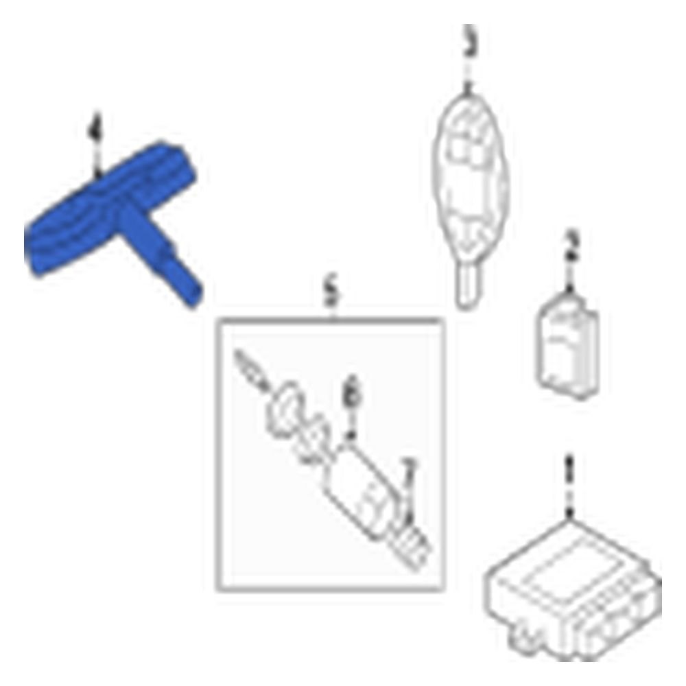 Jaguar OE C2D38979 Tire Pressure Monitoring System (TPMS) Sensor