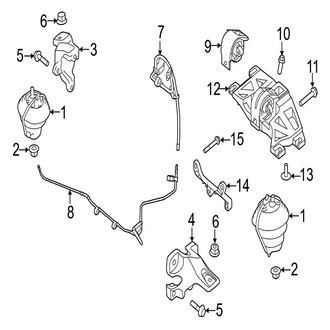 Jaguar OE - Engine & Transmission Mounting (2.0L)