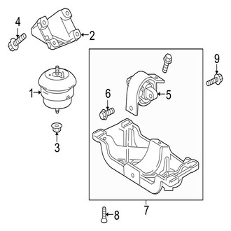 Jaguar OE - Engine Mounting (RWD 3.0L)