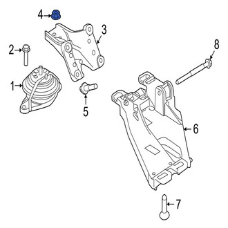 Jaguar OE - Engine Mount Nut