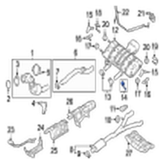 Jaguar OE - Exhaust System Hanger