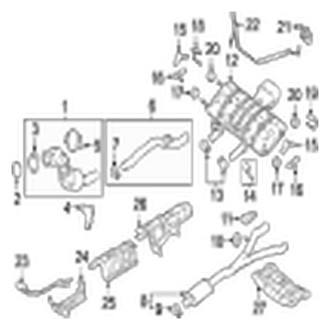 Jaguar OE - Exhaust System - Exhaust Components (R-Dynamic 2.0L)