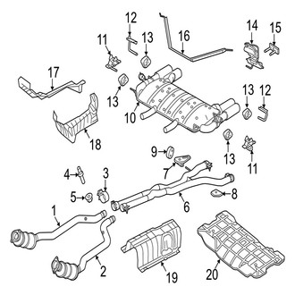 Jaguar OE - Exhaust System - Exhaust Components (Project 7 / R)