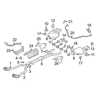 Jaguar OE - Exhaust System - Exhaust Components (SVR)
