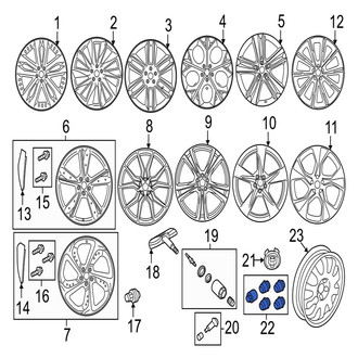 Jaguar OE - Wheel Lock Set