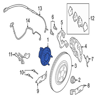 Jaguar OE - Front Wheel Bearing and Hub Assembly