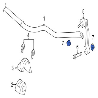 Jaguar OE - Rear Suspension Stabilizer Bar Link Nut