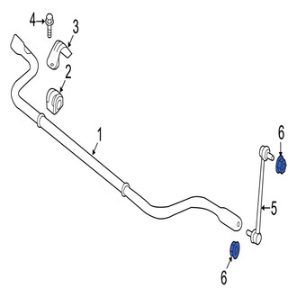 Jaguar OE - Rear Suspension Stabilizer Bar Link Nut