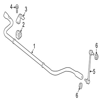 Jaguar OE - Front Suspension - Stabilizer Bar & Components (AWD)