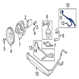 Jaguar OE - Power Steering Pressure Hose