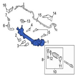 Jaguar OE - Rack and Pinion Assembly