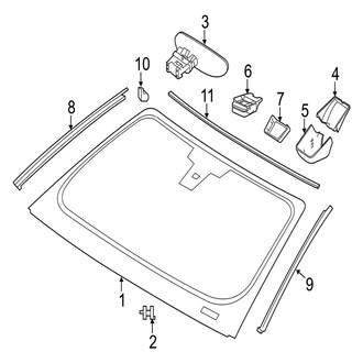 Jaguar OE - Windshield Glass