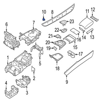 Jaguar OE - Console Panel Clip