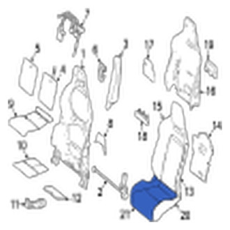Jaguar OE - Front Left Seat Cover