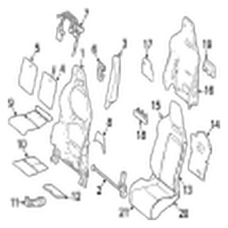 Jaguar OE - Seats & Tracks - Front Seat Components