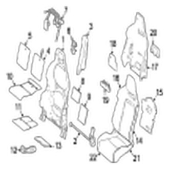 Jaguar OE - Seats & Tracks - Front Seat Components
