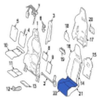 Jaguar OE - Front Left Seat Cover