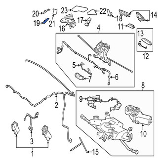 Jaguar OE - Rear Left Convertible Top Stowage Compartment Trim Panel
