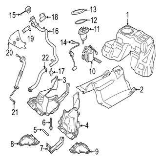 Jaguar OE - Fuel System Components (Base / R-Dynamic 2.0L)