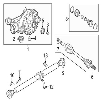 Jaguar OE - Rear Suspension - Axle & Differential (3.0L)
