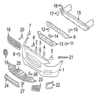 2017 Jaguar XE-Type Replacement Front Bumpers & Components — CARiD.com