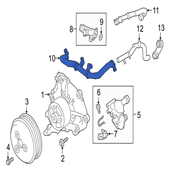 Engine Coolant Bypass Pipe