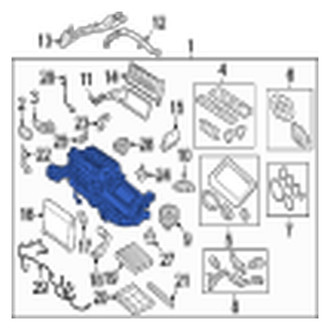 Jaguar OE - HVAC Unit Case Assembly