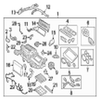 Jaguar OE - Air Conditioner & Heater - Evaporator & Heater Components