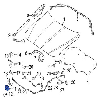 Jaguar OE - Front Left Hood Latch