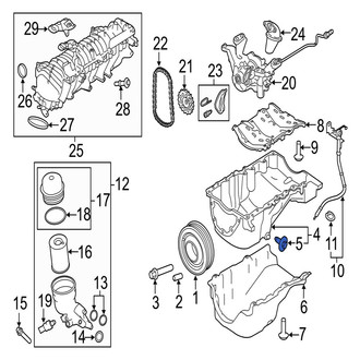 Jaguar OE - Engine Oil Drain Plug