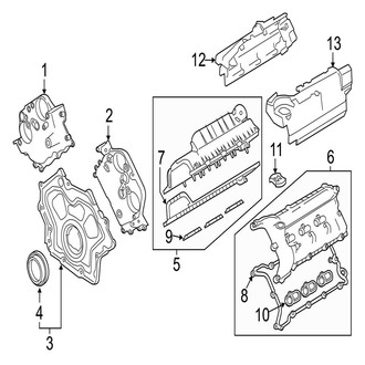 Jaguar OE - Engine - Valve & Timing Covers (3.0L)