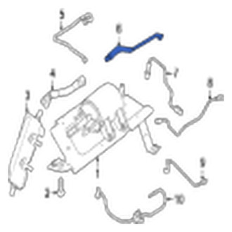 Jaguar OE - Left Evaporative Emissions System Lines