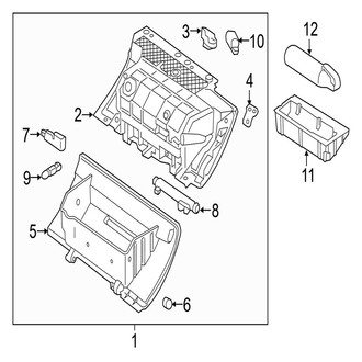 Jaguar OE - Instrument Panel - Glove Box