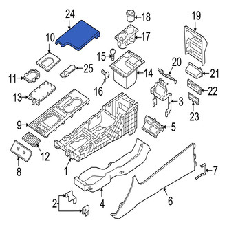 Jaguar OE - Console Armrest