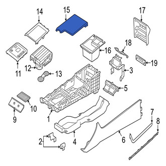 Jaguar OE - Console Armrest